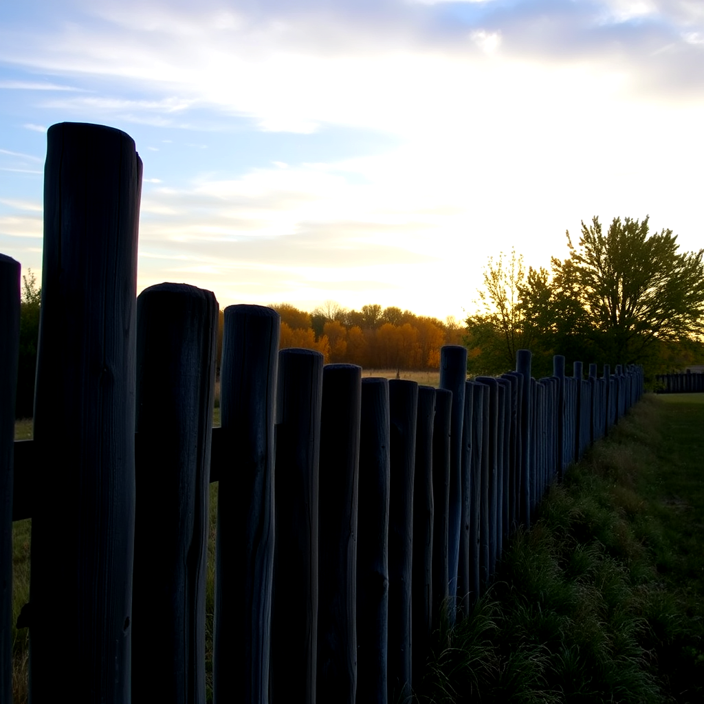 Fence line showing wear, symbolizing aging parts